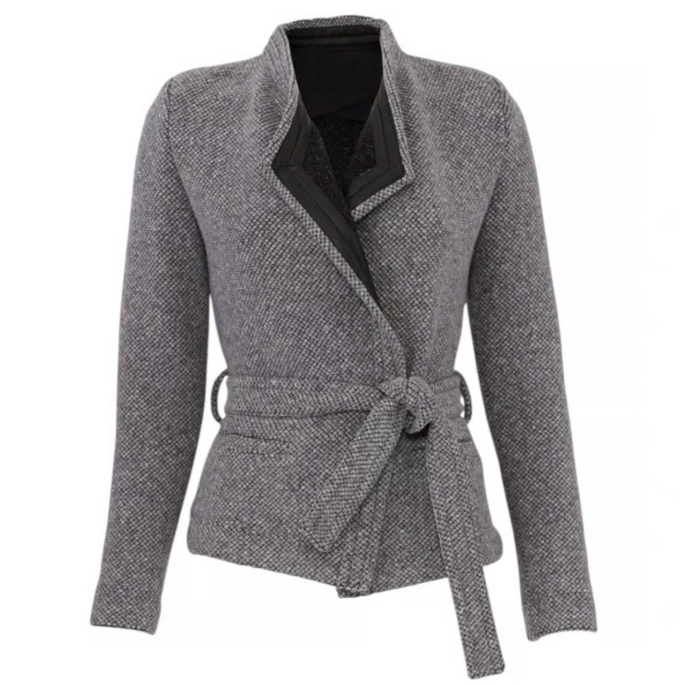 IRO Womens Awa Wool Blend Jacket Size 38 Belted Designer Classic US Size 6 Paris